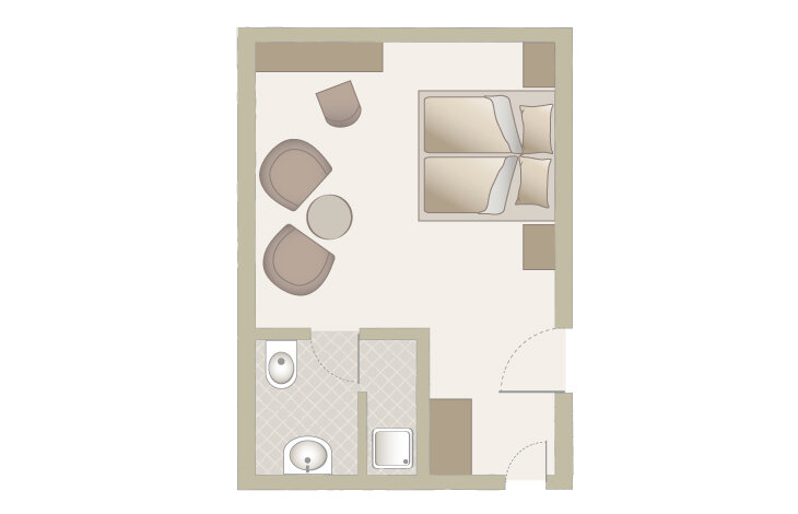 Grundriss Innenhof des Gutshof
