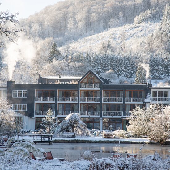 Innenpool mit Treppe im Hotel Deimann