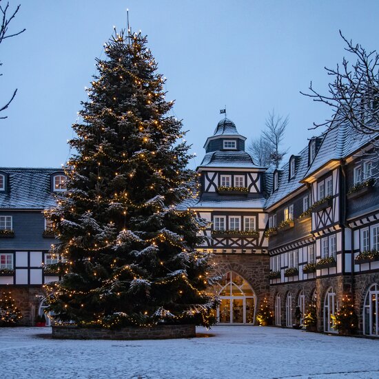 Kaminfeuer im Hotel Deimann