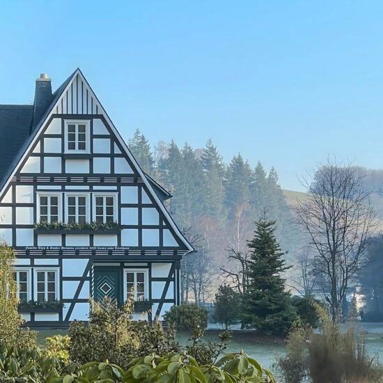 Kaminfeuer im Hotel Deimann