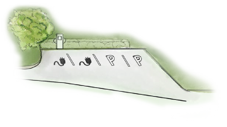 Zeichnung E-Ladestationen