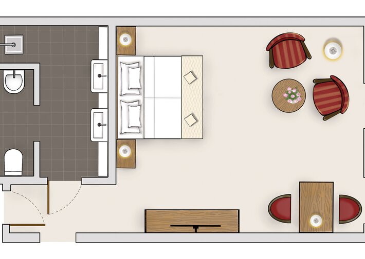 Doppelzimmer Südlage Alte Sägerei im Hotel Deimann