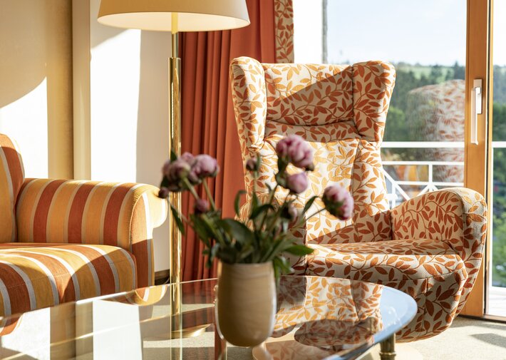 Detailaufnahme Sessel im Hotel Deimann