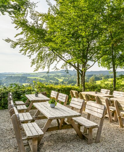 Terrasse der Knollenhütte