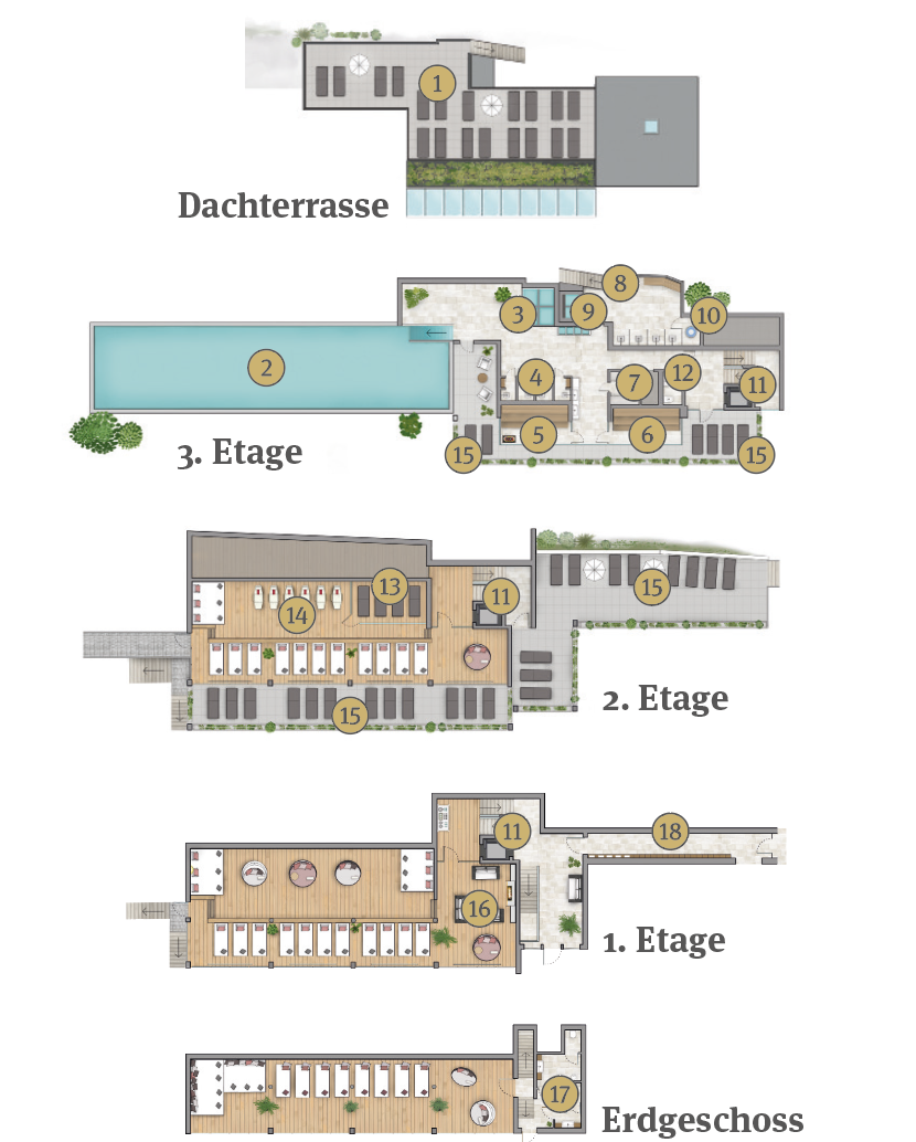 Lageplan Seeterrassen im Wellnesshotel Deimann