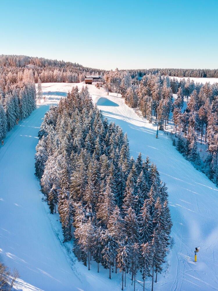 Verschneite Landschaft im Sauerland