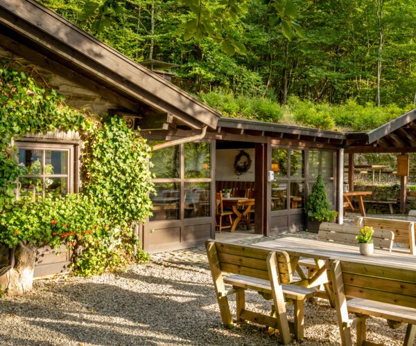 Terrasse der Knollenhütte