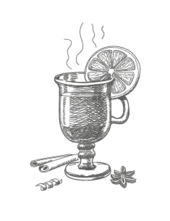 Zeichnung Glühwein